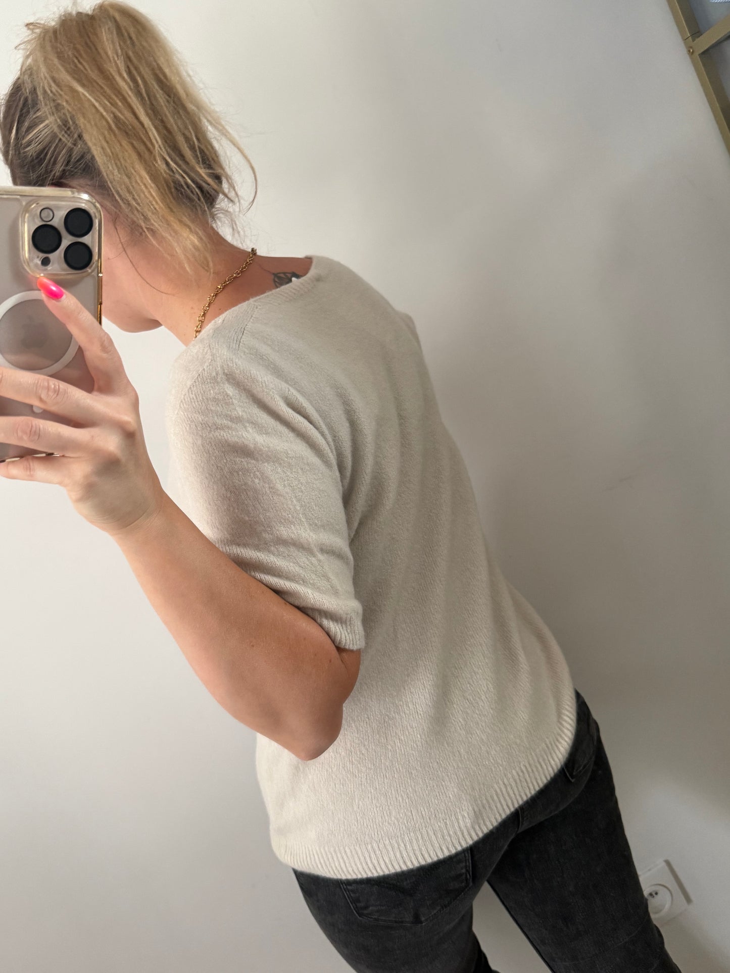 Pull manche courte