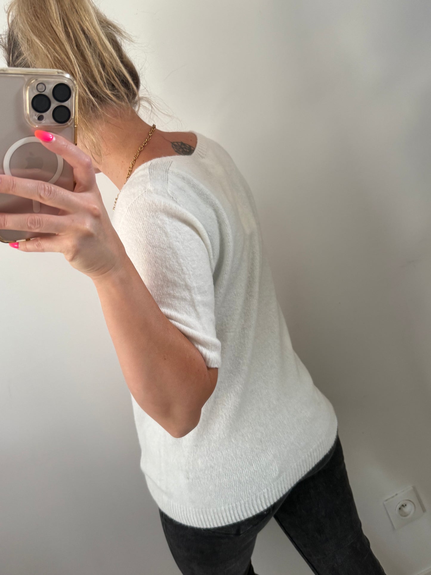 Pull manche courte