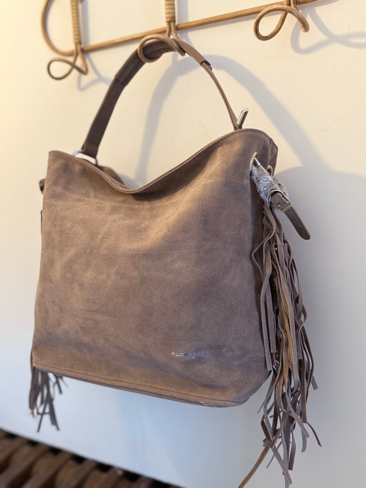 Sac polochon taupe