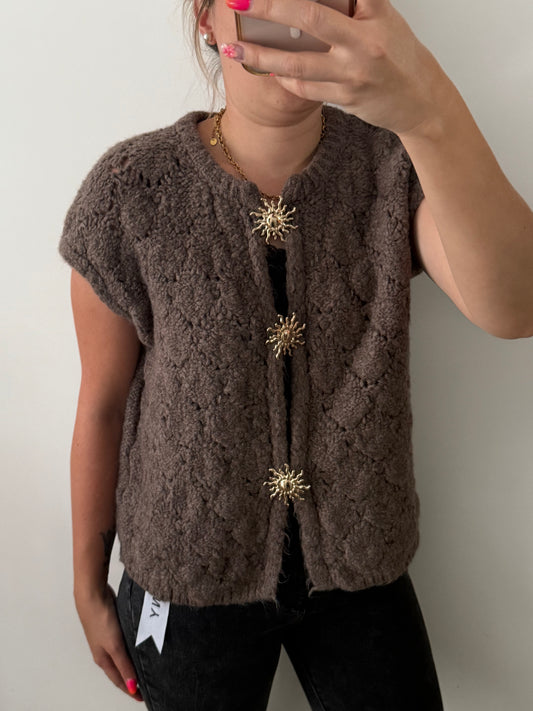 Gilet soleil marron