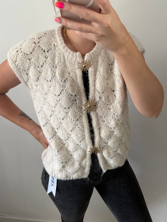 Gilet soleil écru