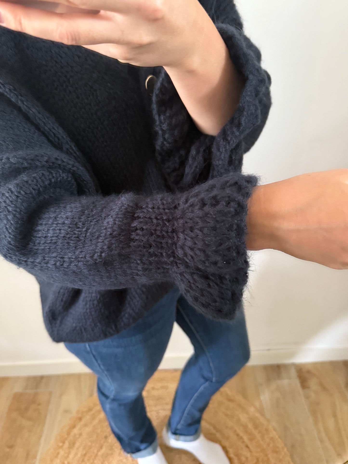 Gilet bouton marine