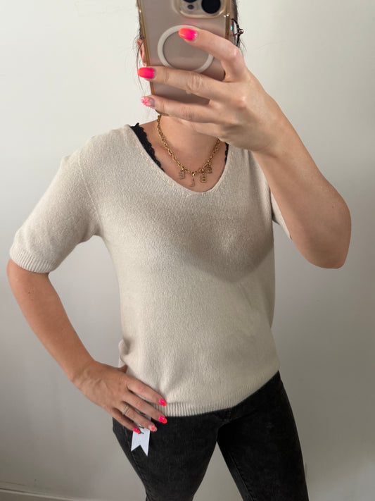 Pull manche courte