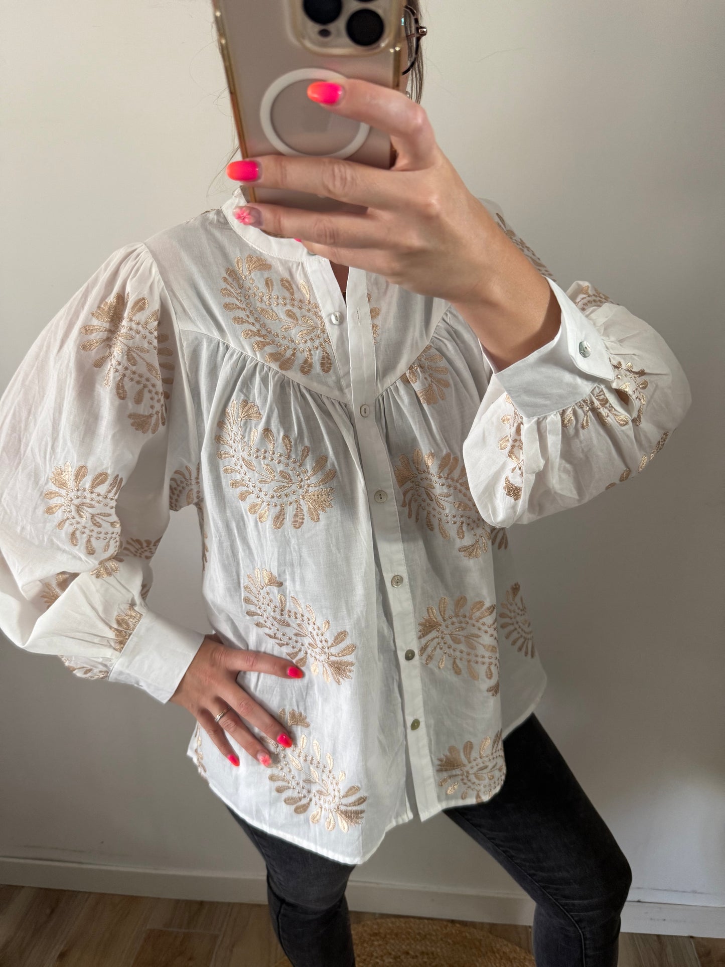 Chemise brodé