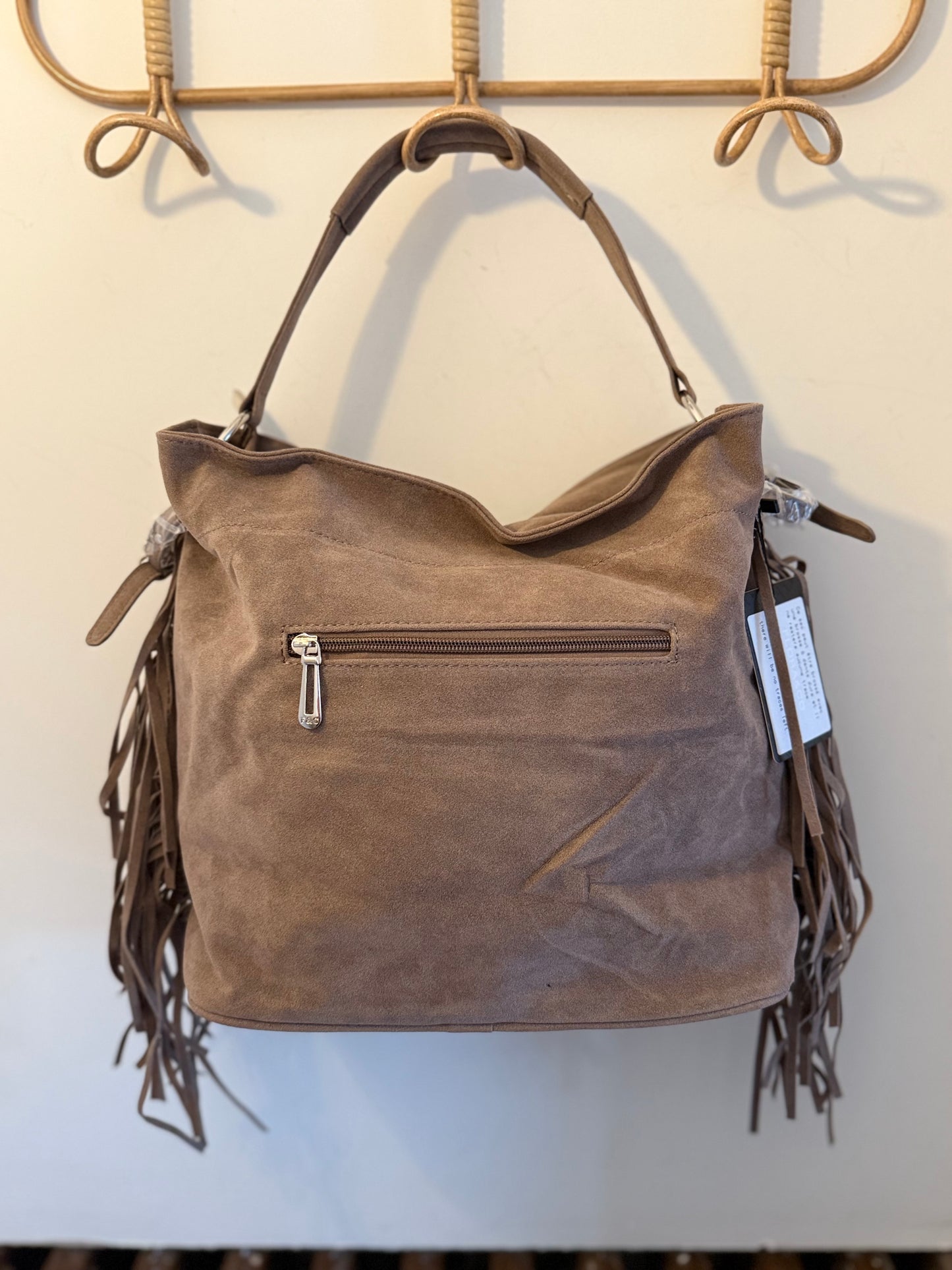 Sac polochon taupe
